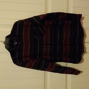 Caliville Burgundy Sherpa-Lined Flannel Shirt